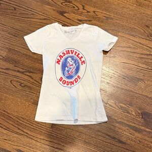 Nashville Sounds Women's White Graphic Tee